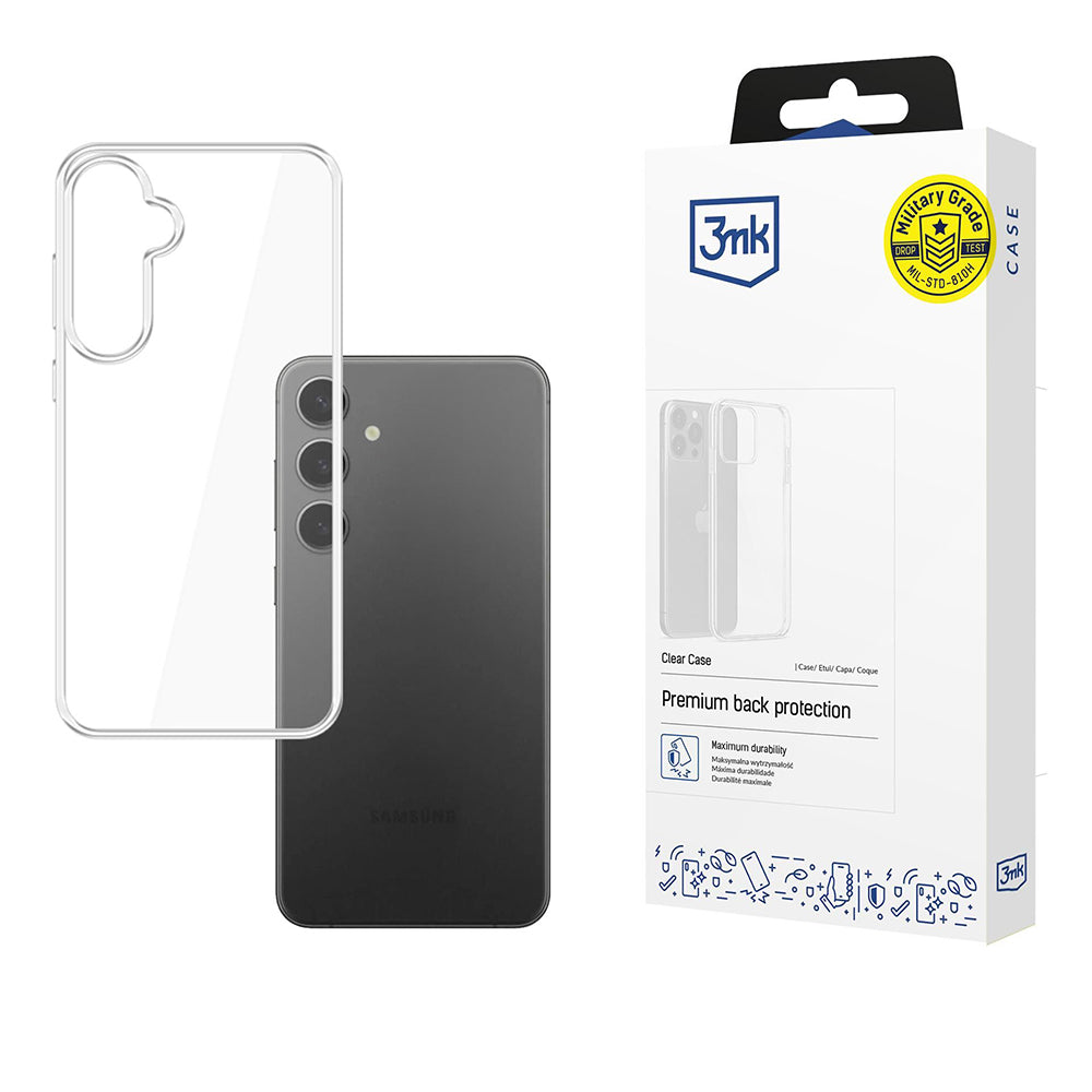 Tok Samsung Galaxy S25+ S936-hoz, 3MK, Átlátszó, Tiszta