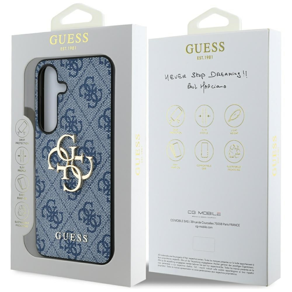 Tok Samsung Galaxy S25 S931-hez, Guess, 4G Big Logo, Kék