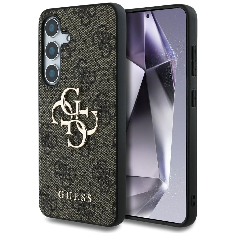 Case for Samsung Galaxy S25 S931, Guess, 4G Big Logo, Brown