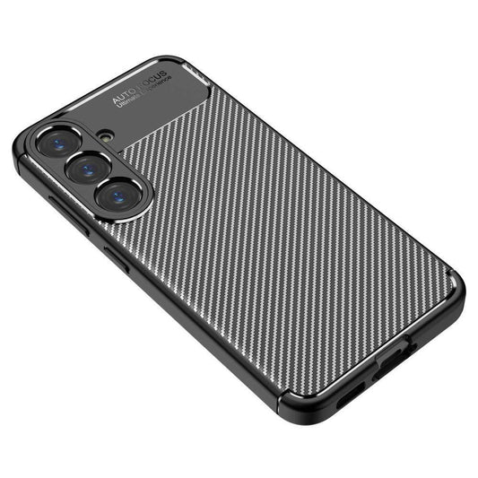 Tok Samsung Galaxy S25 S931-hez, Techsuit, CarbonFiber, Fekete