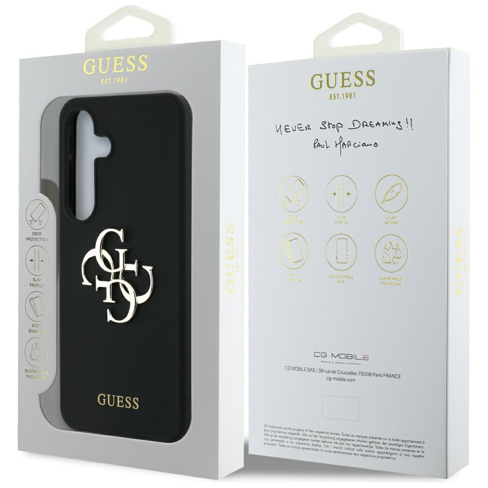 Tok Samsung Galaxy S25 Ultra S938-hoz, Guess, 4G Big, Fekete