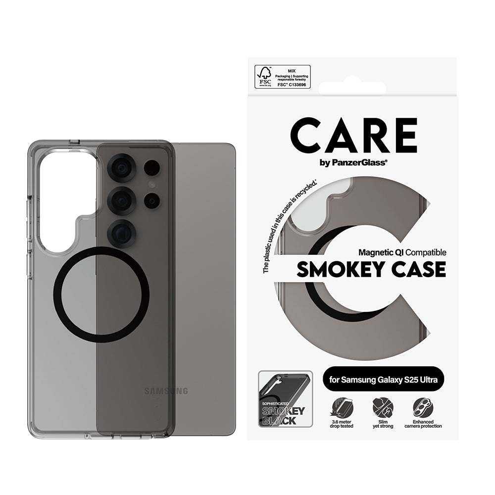 Tok Samsung Galaxy S25 Ultra S938-hoz, PanzerGlass, Care Urban Combat, Fekete