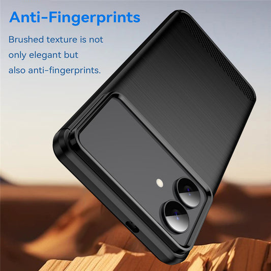 Tok Samsung Galaxy S26 Edge-hez, Techsuit, Szén, Fekete