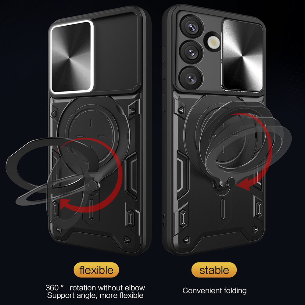 Tok Samsung Galaxy S26 FE S741 / S25 FE készülékhez, Techsuit, CamGuard Pro, Fekete