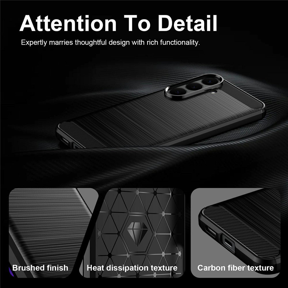 Case for Samsung Galaxy S26 FE S741 / S25 FE, Techsuit, Carbon, Blue