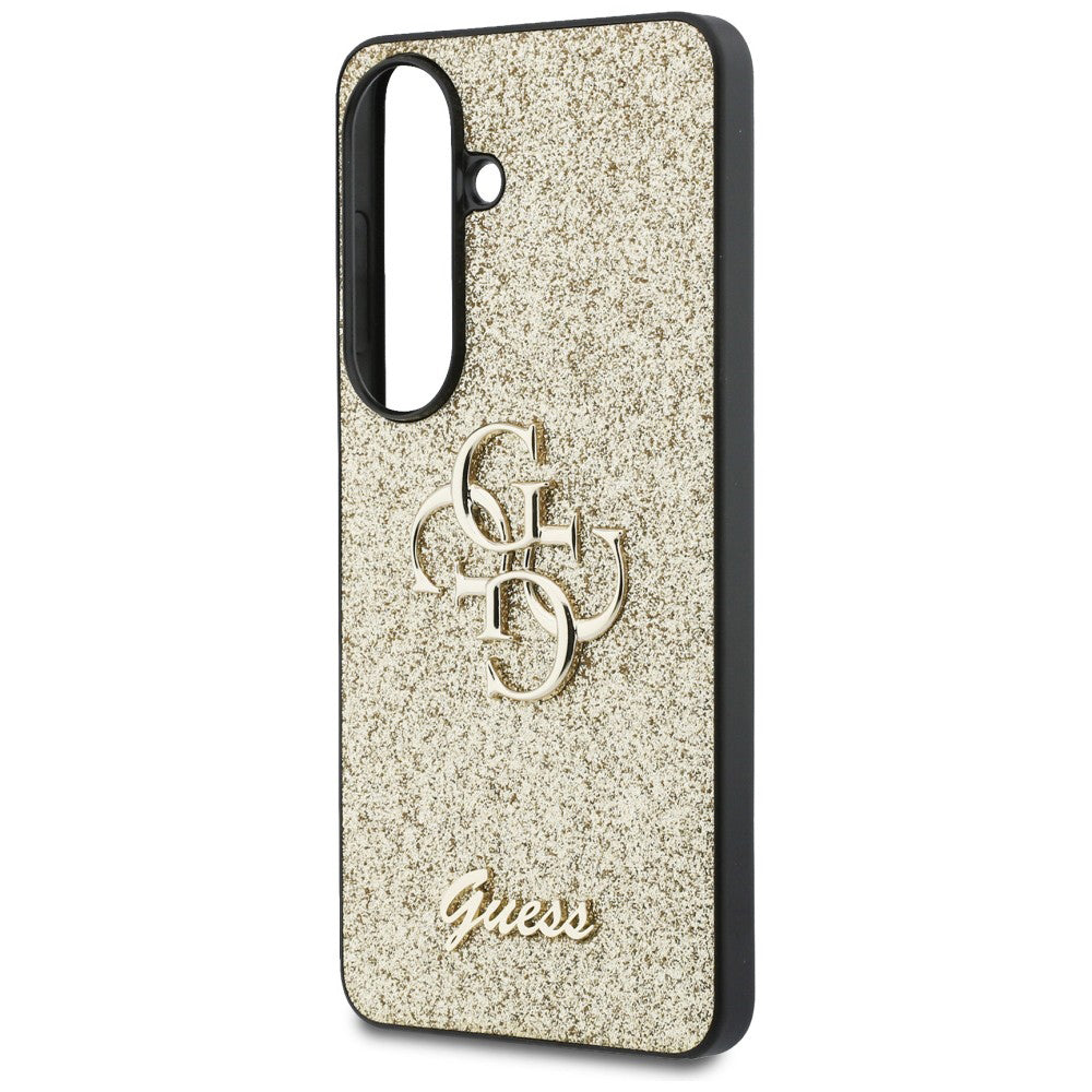 Tok Samsung Galaxy S26 S942-hez, Guess, Fixed Glitter Big 4G Metal Frame, Arany
