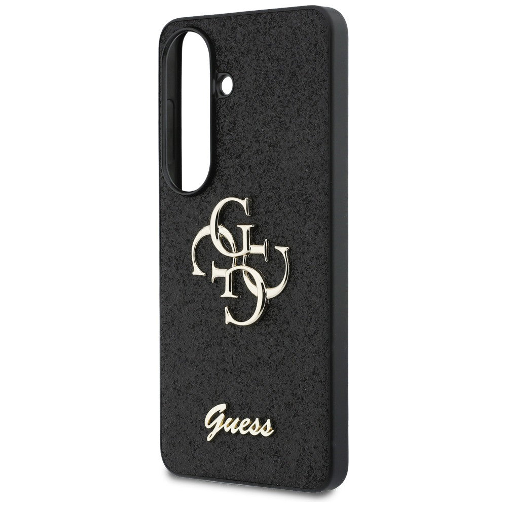 Tok Samsung Galaxy S26 S942-hez, Guess, Fixed Glitter Big 4G Metal Frame, Fekete