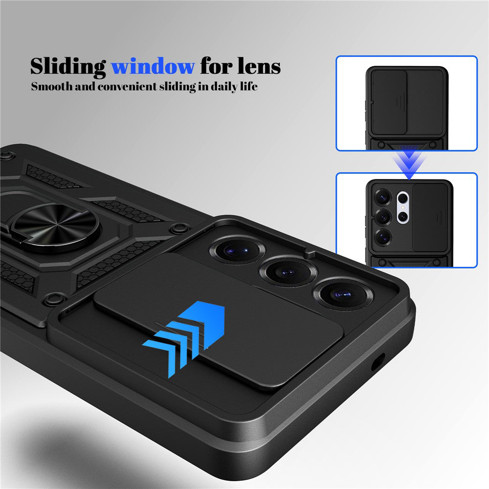 Tok Samsung Galaxy S26 Plus-hoz, Techsuit, CamShield, Kék