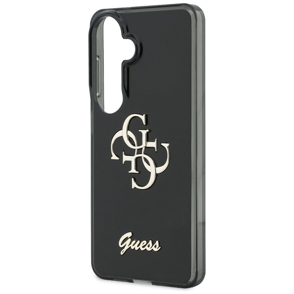 Tok Samsung Galaxy S26 S942-hoz, Guess, IML Big Metal 4G Script, Fekete