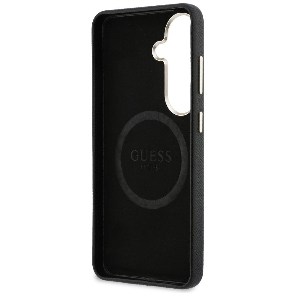 Tok Samsung Galaxy S26 S942-hez, Guess, Rhinestone Round Logo, Fekete
