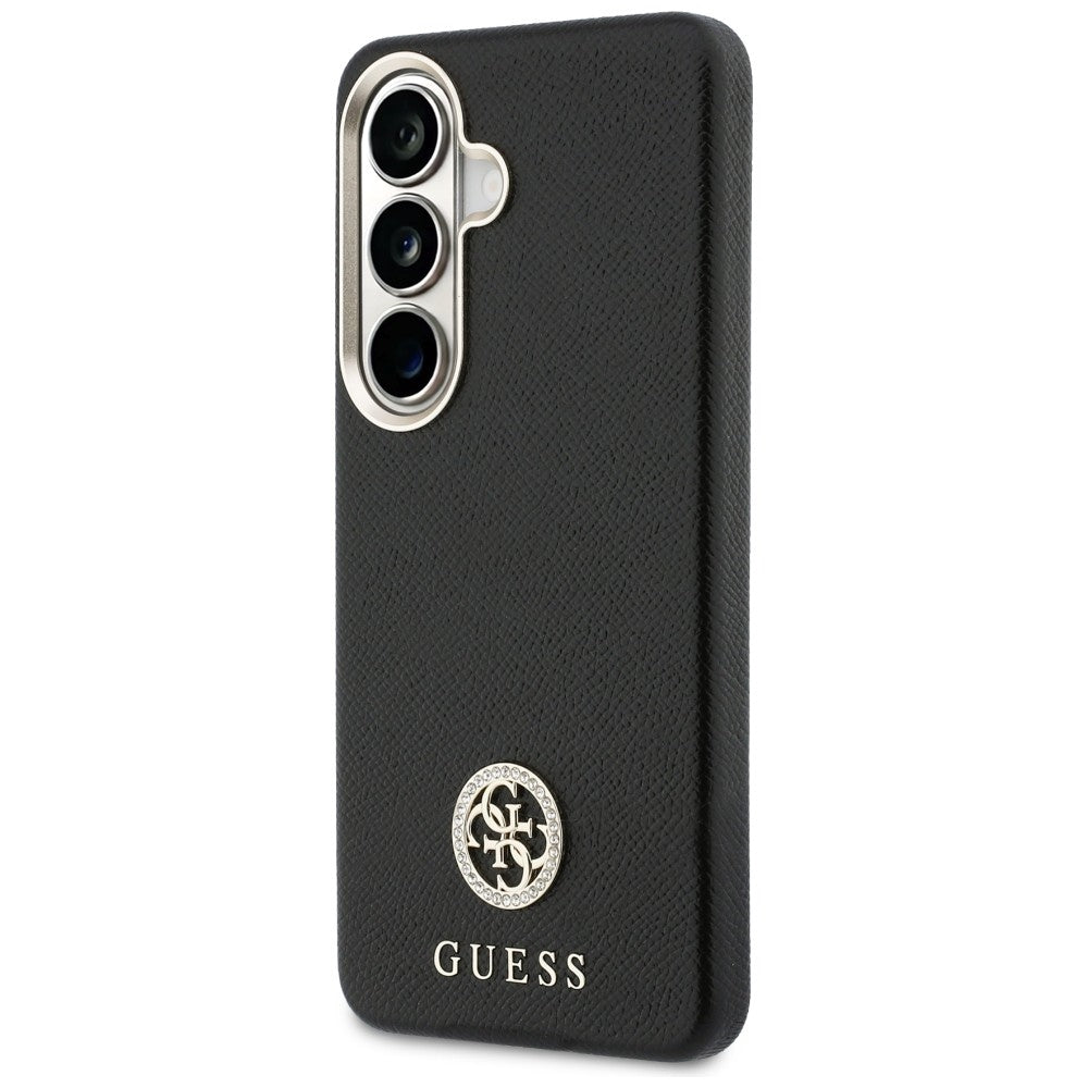 Tok Samsung Galaxy S26 S942-hez, Guess, Rhinestone Round Logo, Fekete