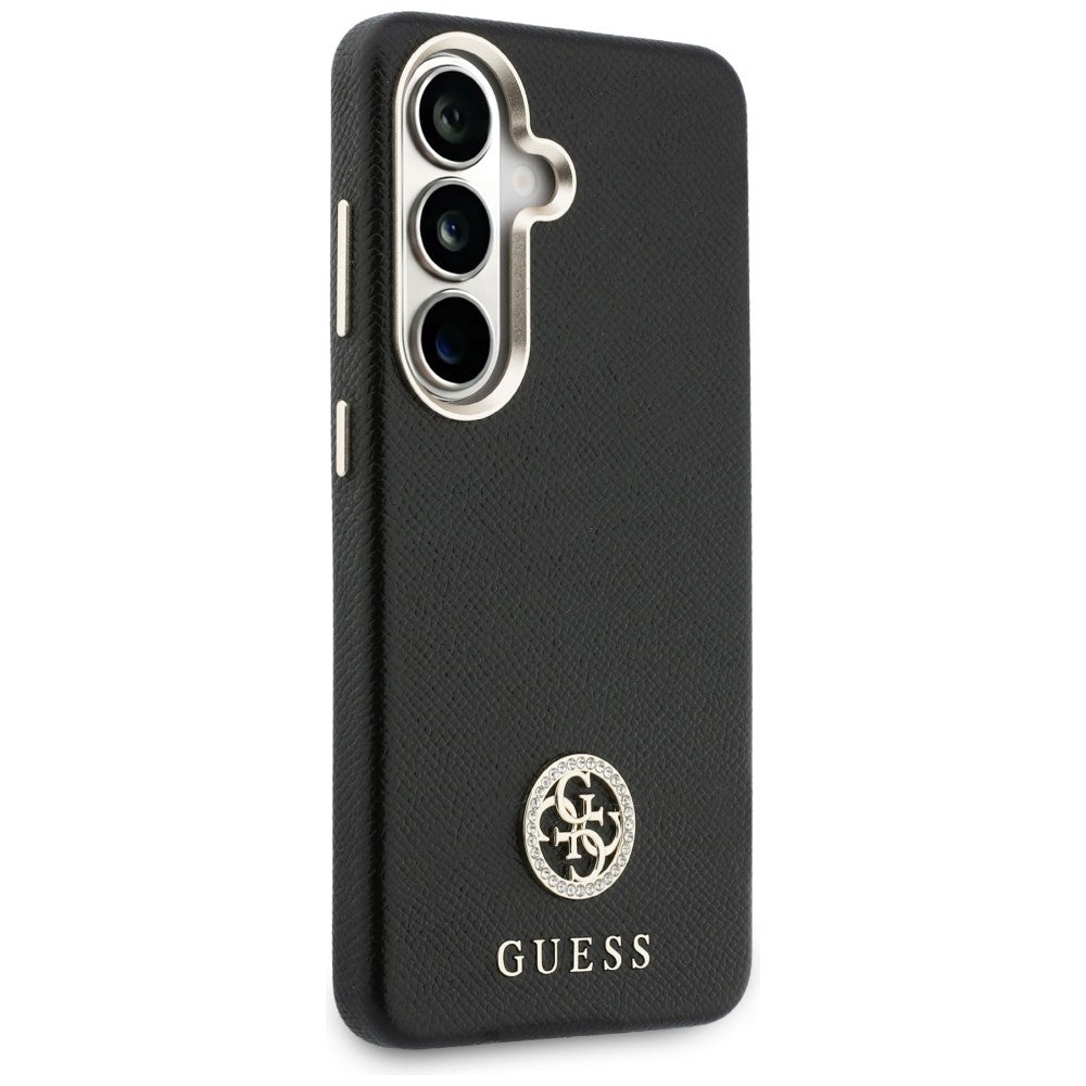 Tok Samsung Galaxy S26 S942-hez, Guess, Rhinestone Round Logo, Fekete