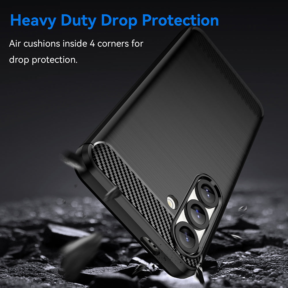 Case for Samsung Galaxy S26 S942, Techsuit, Carbon, Black