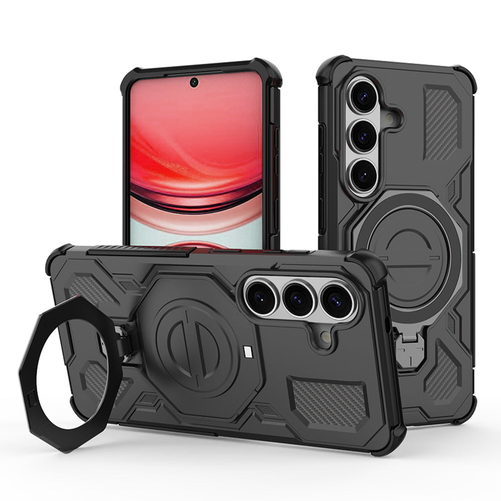 Tok Samsung Galaxy S26 S942-hoz, Techsuit, Carbon Shield Pro, Fekete