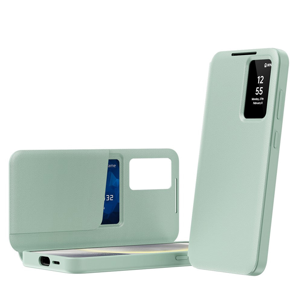 Tok Samsung Galaxy S26 S942-hez, Techsuit, SmartView, Zöld