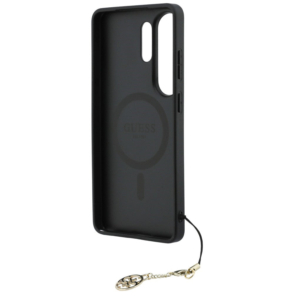 Tok Samsung Galaxy S26 Ultra S948-hoz, Guess, 4G Classic Logo Charm, Fekete