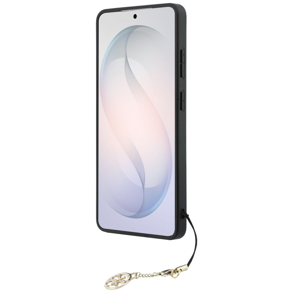 Tok Samsung Galaxy S26 Ultra S948-hoz, Guess, 4G Classic Logo Charm, Fekete