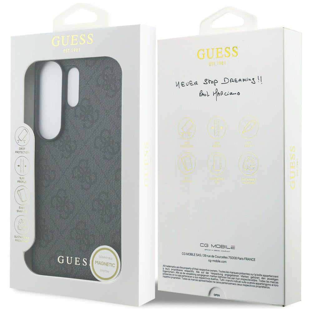 Tok Samsung Galaxy S26 Ultra S948-hoz, Guess, 4G Classic Logo Charm, Fekete