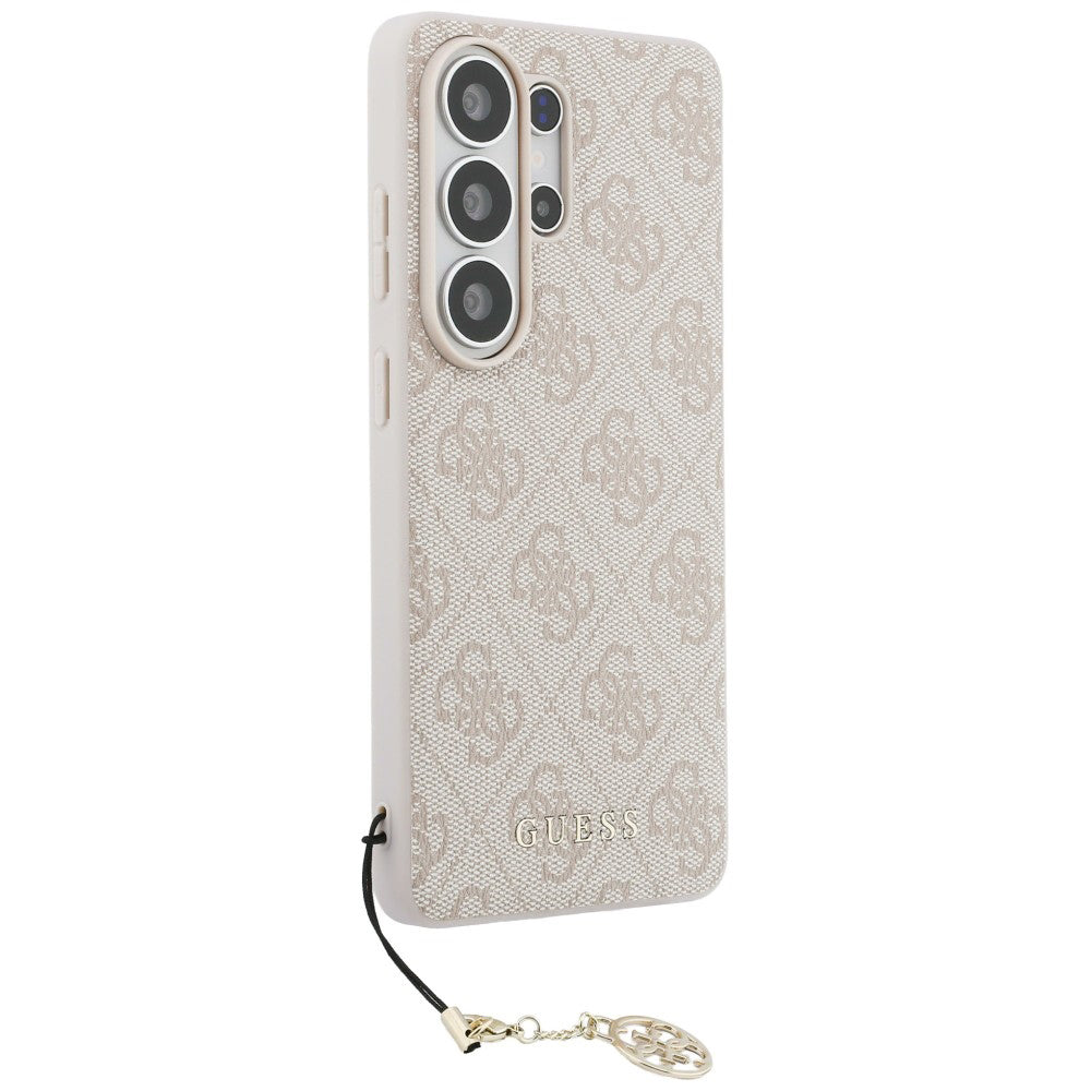 Tok Samsung Galaxy S26 Ultra S948-hoz, Guess, 4G Classic Logo Charm, Rózsaszín