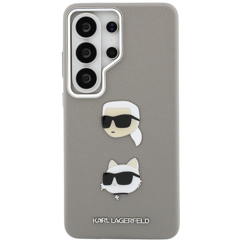 Tok Samsung Galaxy S26 Ultra S948-hoz, Karl Lagerfeld, Saffiano Karl & Choupette's Head Pin, Szürke