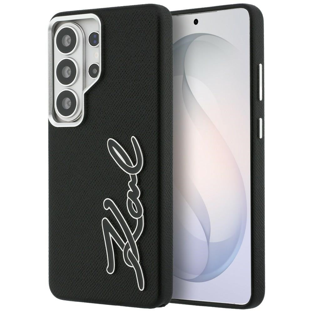 Tok Samsung Galaxy S26 Ultra S948-hoz, Karl Lagerfeld, Signature Resin Logo, Fekete