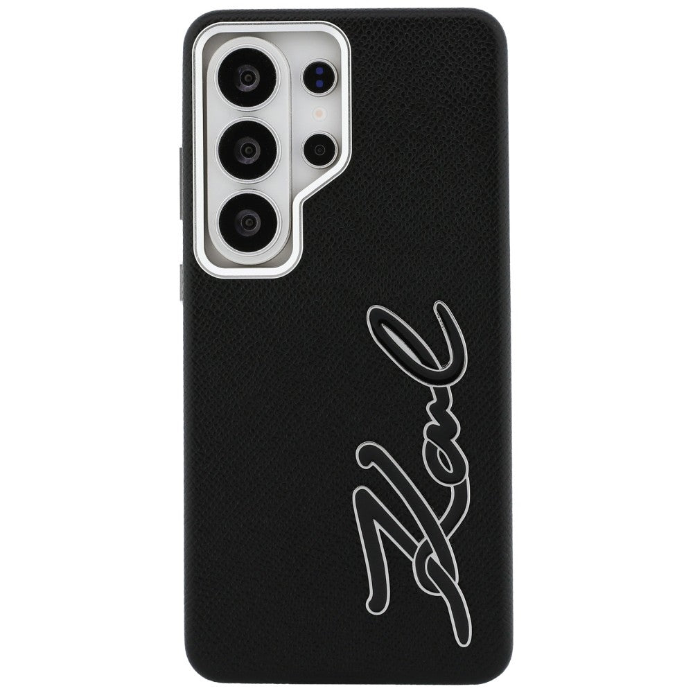 Tok Samsung Galaxy S26 Ultra S948-hoz, Karl Lagerfeld, Signature Resin Logo, Fekete