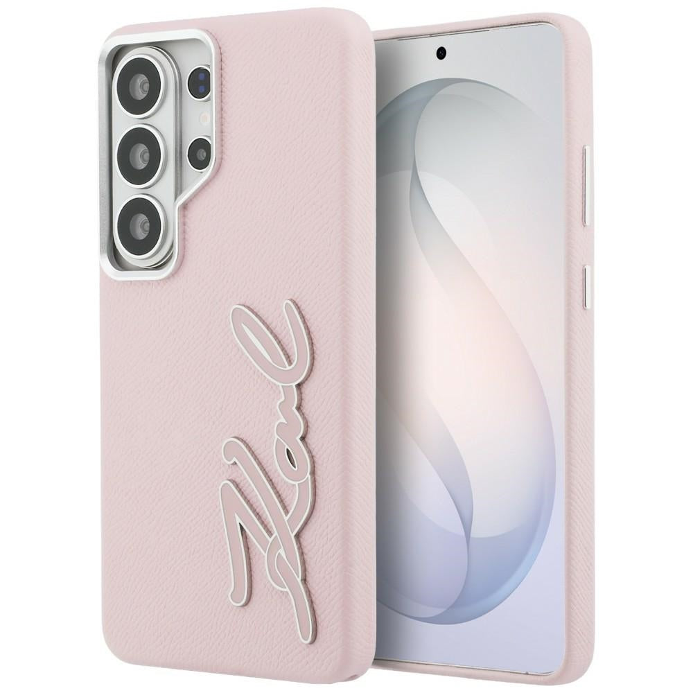 Case for Samsung Galaxy S26 Ultra S948, Karl Lagerfeld, Signature Resin Logo, Pink