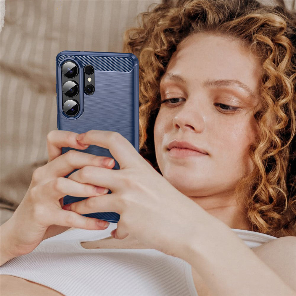 Tok Samsung Galaxy S26 Ultra S948-hoz, Techsuit, Szénszálas, Kék