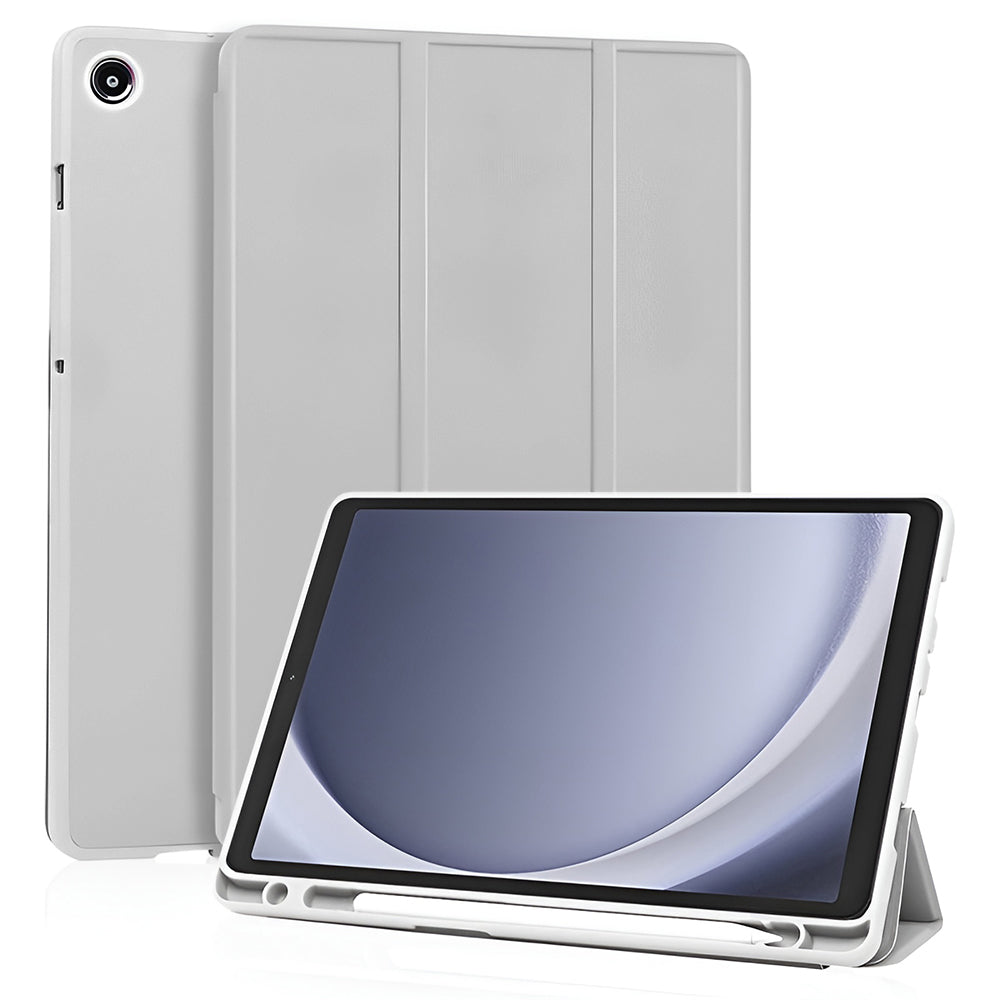 Tok Samsung Galaxy Tab A11 / Tab A9-hoz, Techsuit, Flex Trifold Új Modell, Szürke