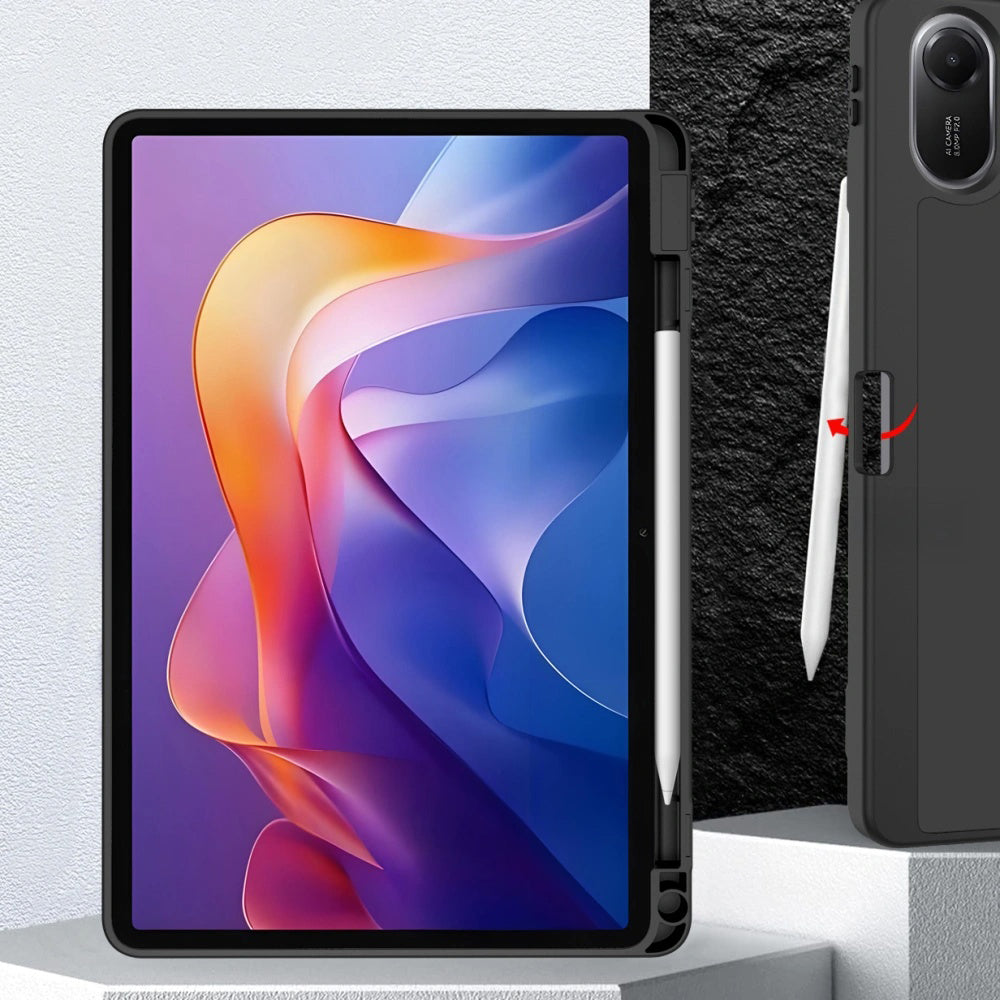 Tok Samsung Galaxy Tab A11 / Tab A9-hoz, Techsuit, Flex Trifold Új Modell, Szürke