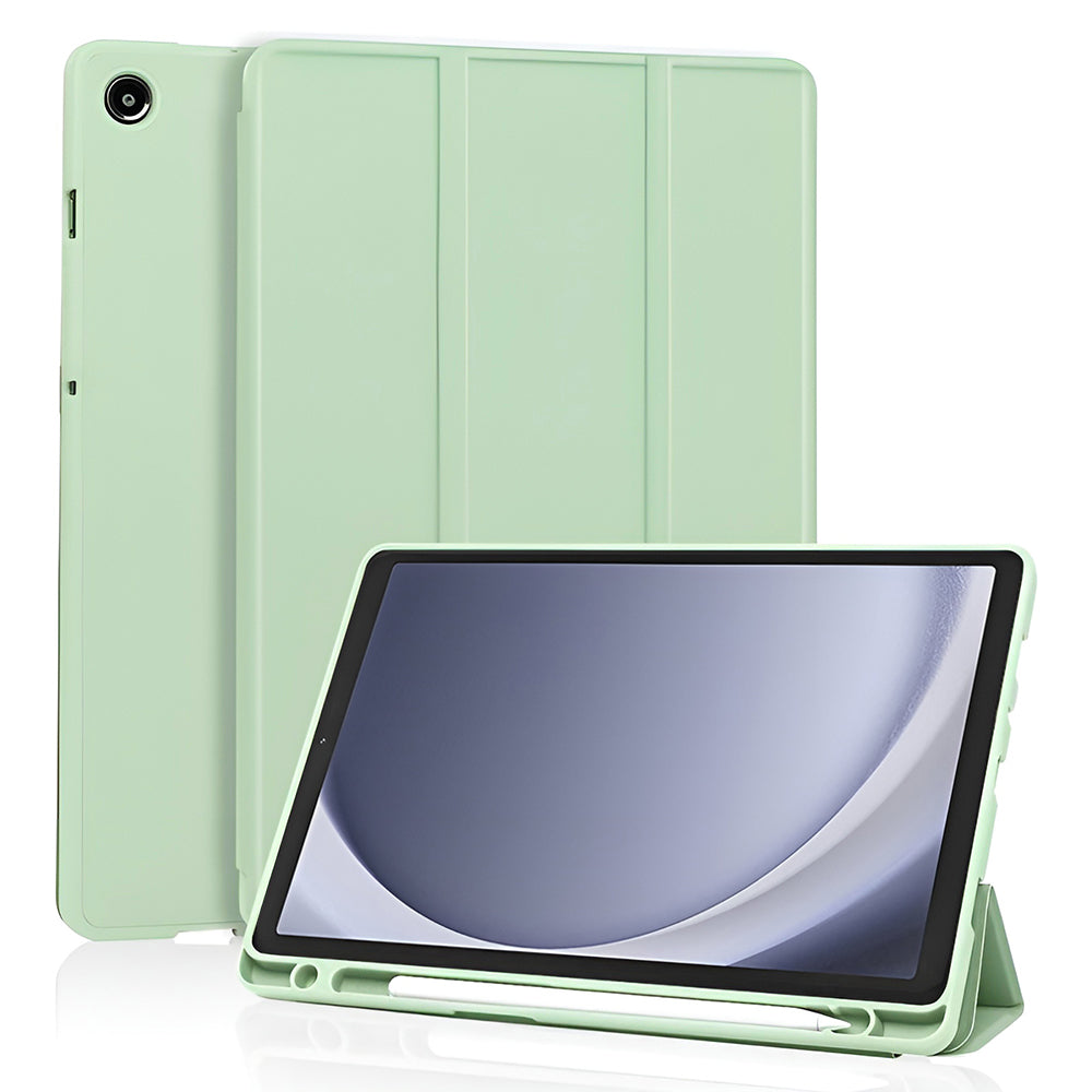 Tok a Samsung Galaxy Tab A11 / Tab A9-hoz, Techsuit, Flex Trifold Új Modell, Matcha Zöld