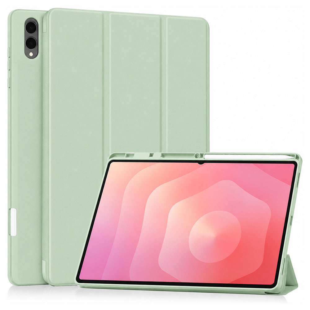 Tok Samsung Galaxy Tab S12 Ultra / Tab S11 Ultra készülékhez, Techsuit, Flex Trifold, Matcha zöld