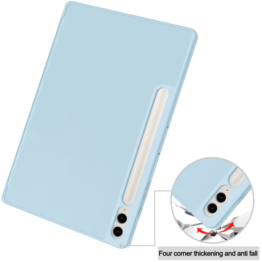 Tok Samsung Galaxy Tab S9 FE+ készülékhez, Techsuit, Flex Trifold, Kék