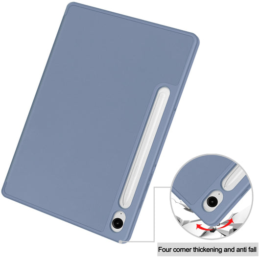 Tok Samsung Galaxy Tab S10 FE / Tab S9 FE / Tab S9 készülékhez, Techsuit, Flex Trifold, Szürke