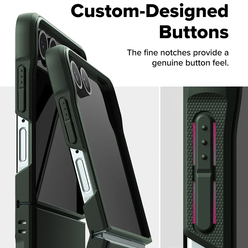Tok Samsung Galaxy Z Flip7 F766-hez, Ringke, Onyx, Sötét Zöld