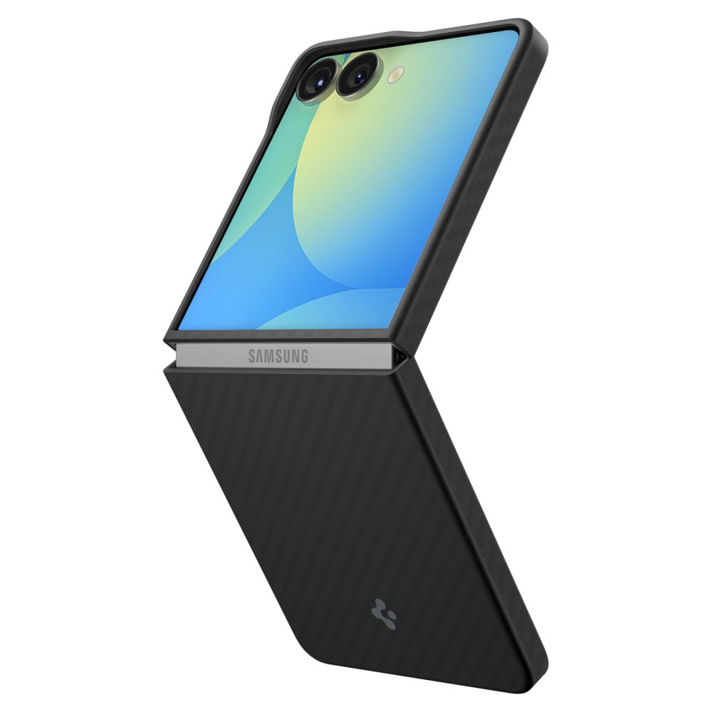 Tok Samsung Galaxy Z Flip7 F766-hoz, Spigen, Air Skin, Fekete ACS09564