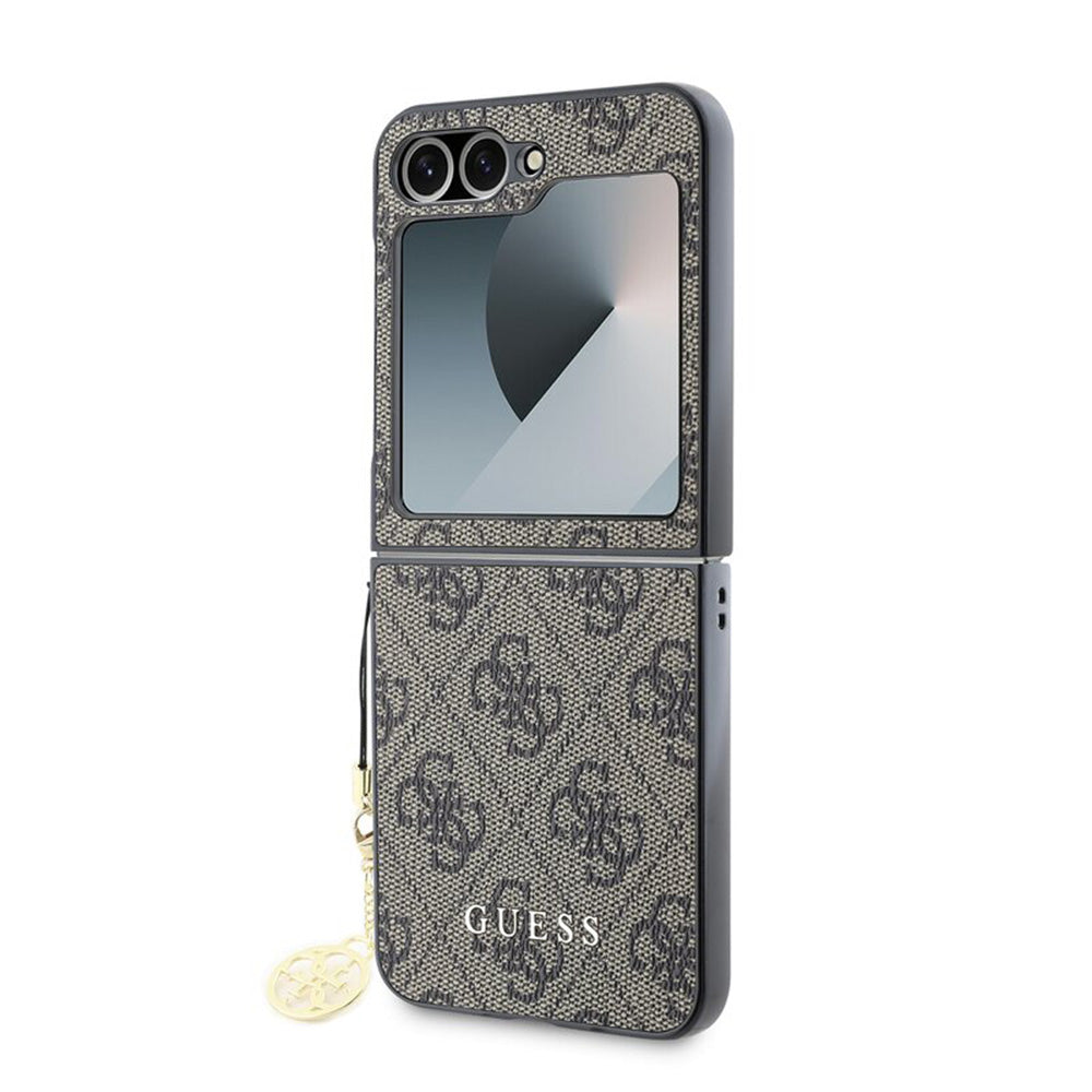 Tok Samsung Galaxy Z Flip7 FE F761 / Z Flip6 F741 készülékhez, Guess, 4G Charm, Barna