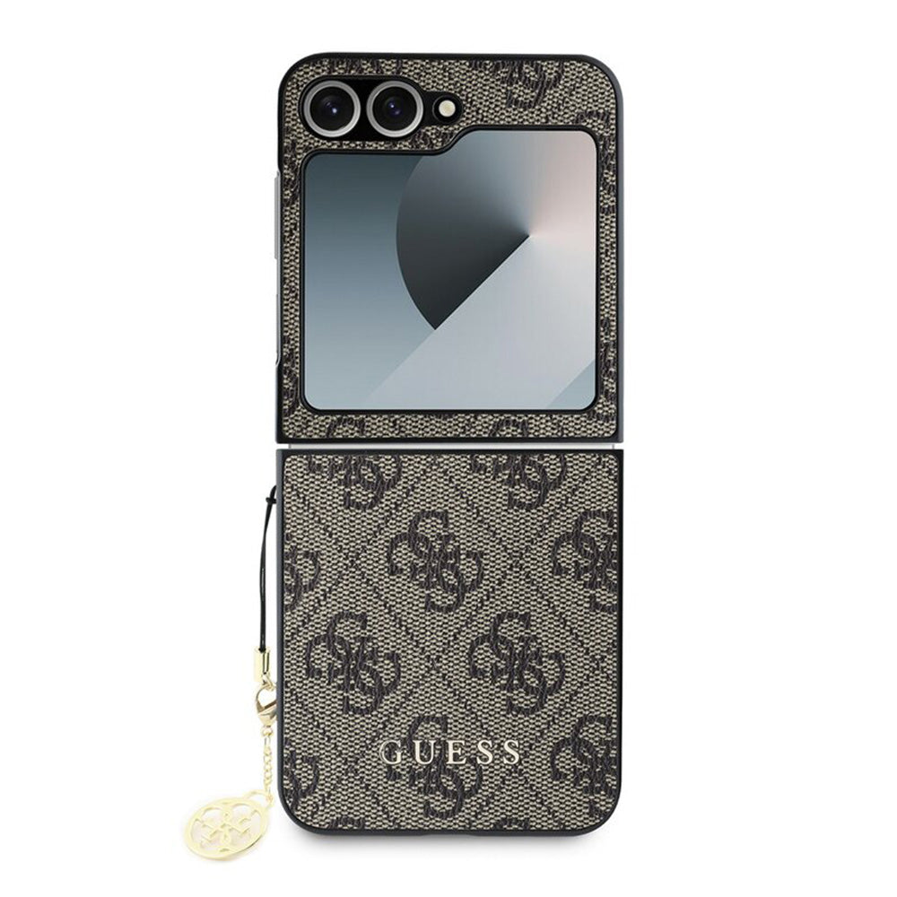 Tok Samsung Galaxy Z Flip7 FE F761 / Z Flip6 F741 készülékhez, Guess, 4G Charm, Barna