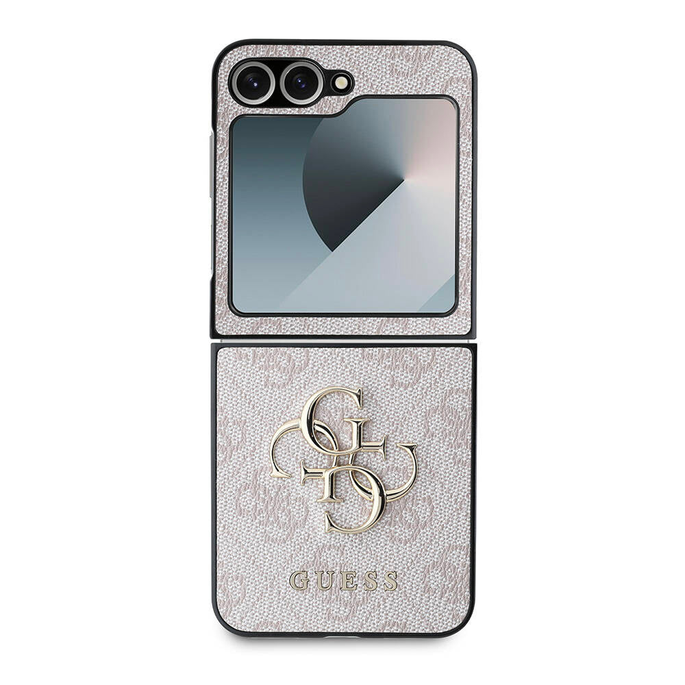 Tok a Samsung Galaxy Z Flip7 FE F761 / Z Flip6 F741 készülékhez, Guess, 4G Metal Logo, Rózsaszín