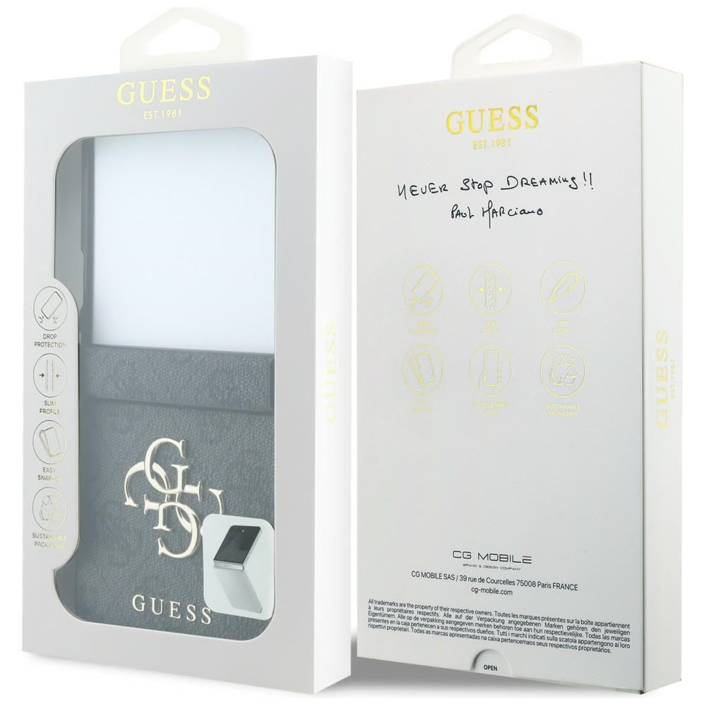 Tok Samsung Galaxy Z Flip8 F776-hez, Guess, 4G Nagy Logó, Fekete