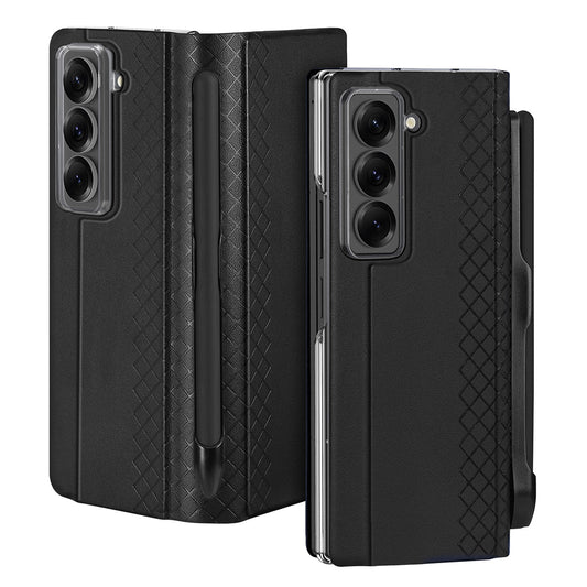 Samsung Galaxy Z Fold Special tok, DUX DUCIS, Bril (ceruzatartóval), Fekete