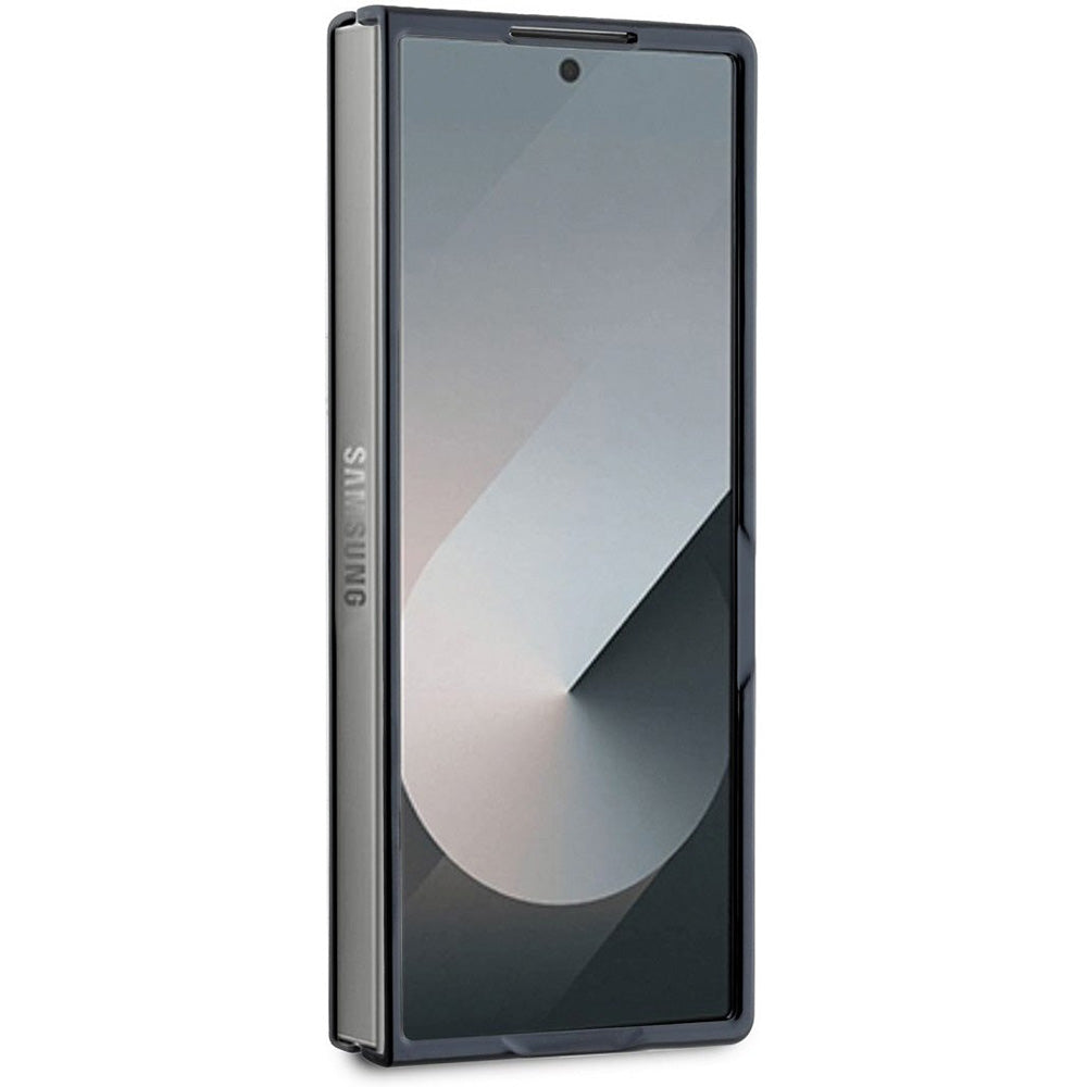 Tok Samsung Galaxy Z Fold6 F956-hoz, Guess, 4G Metal Logo, Barna