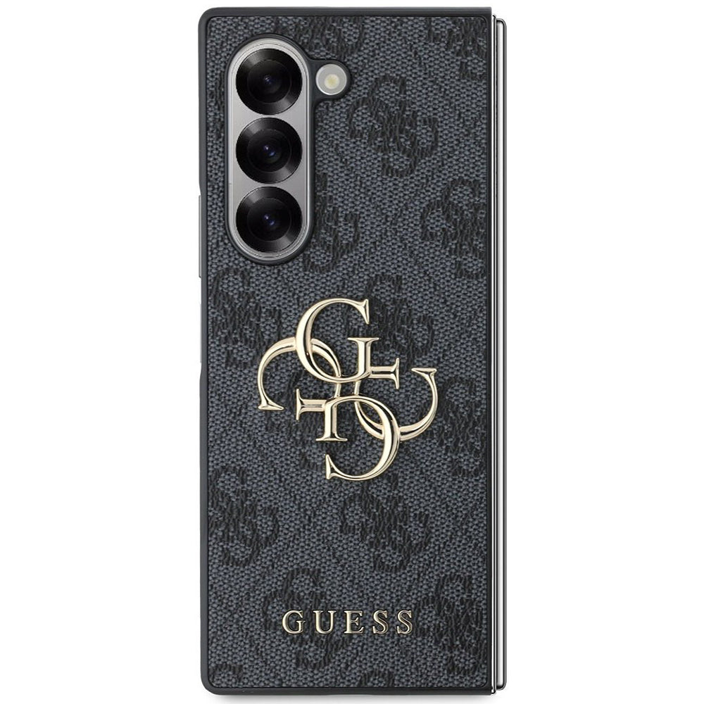 Tok Samsung Galaxy Z Fold6 F956-hez, Guess, 4G Metal Logo, Fekete