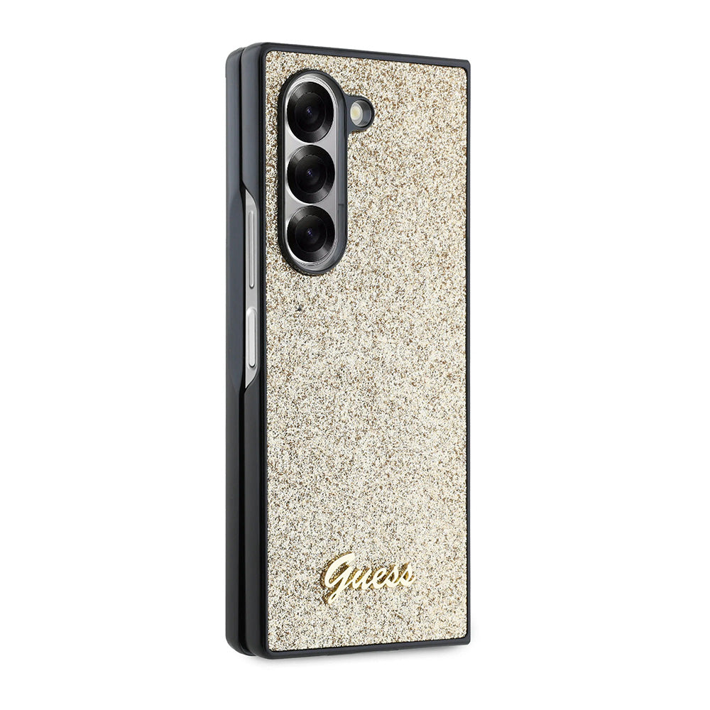 Tok Samsung Galaxy Z Fold6 F956-hez, Guess, Glitter Script, Arany