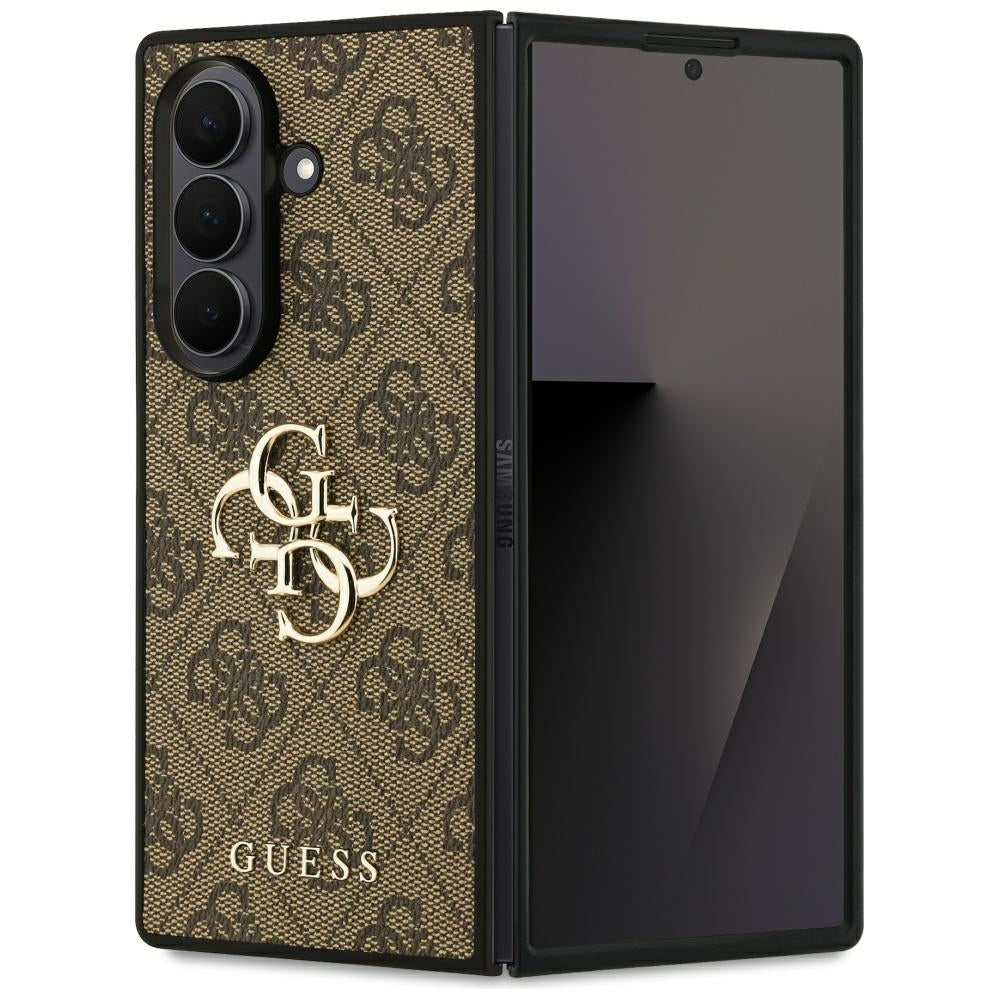Tok Samsung Galaxy Z Fold7 F966-hoz, Guess, 4G Big Logo, Barna