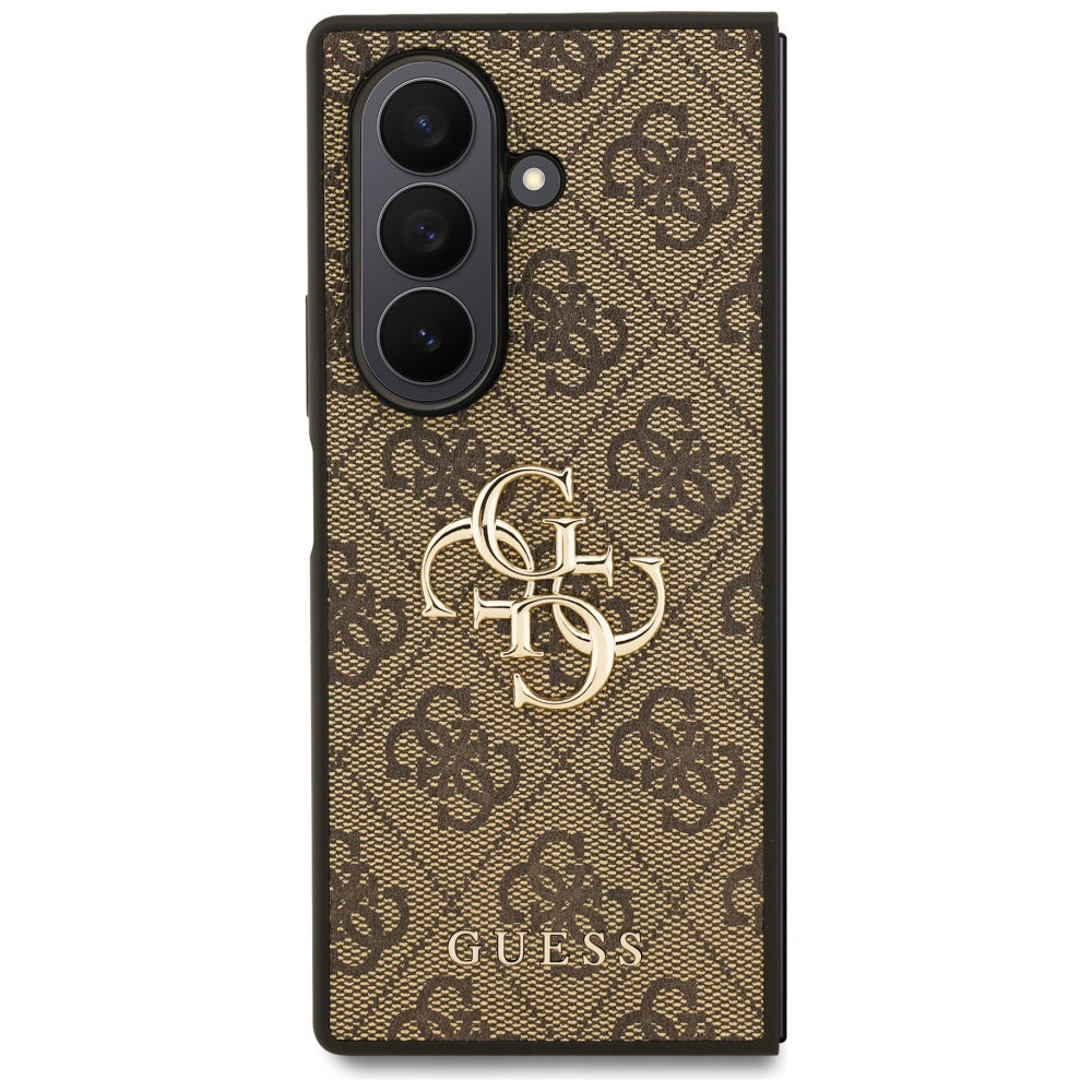 Tok Samsung Galaxy Z Fold7 F966-hoz, Guess, 4G Big Logo, Barna