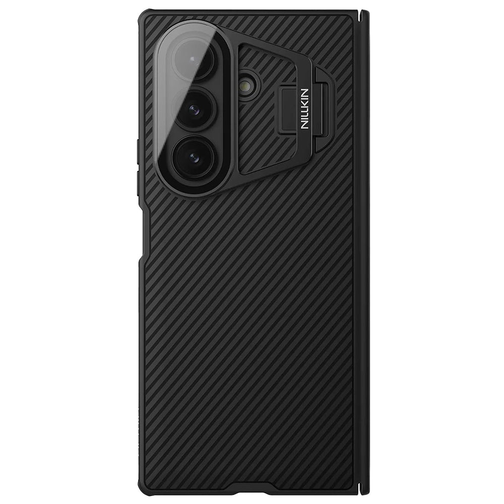 Samsung Galaxy Z Fold7 F966 tok, Nillkin, CamShield Prop átlátszó lencsevédővel, fekete