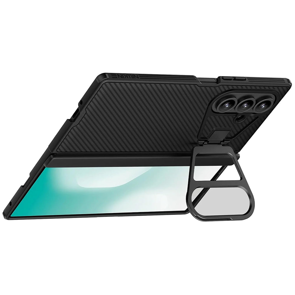 Samsung Galaxy Z Fold7 F966 tok, Nillkin, CamShield Prop átlátszó lencsevédővel, fekete