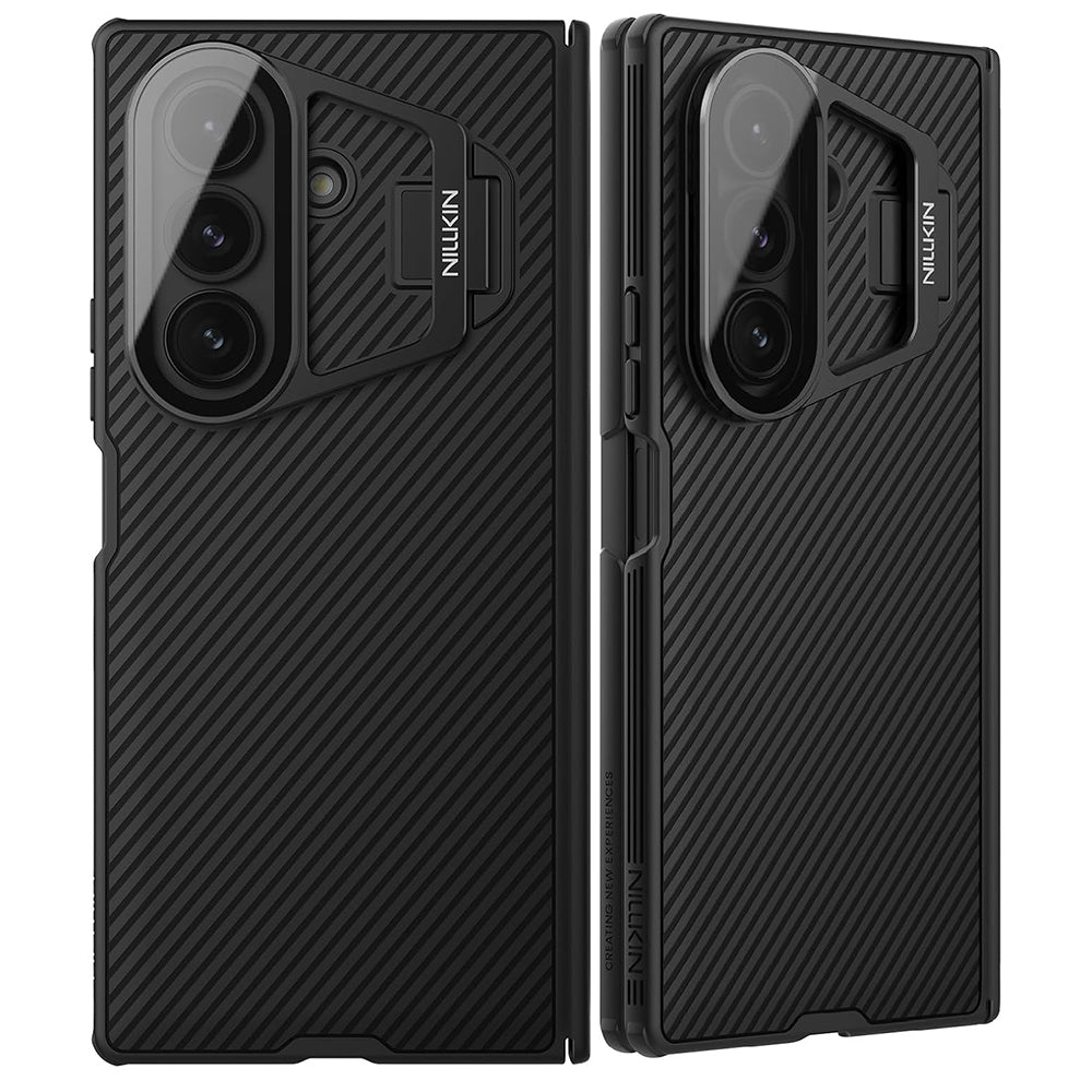 Samsung Galaxy Z Fold7 F966 tok, Nillkin, CamShield Prop átlátszó lencsevédővel, fekete