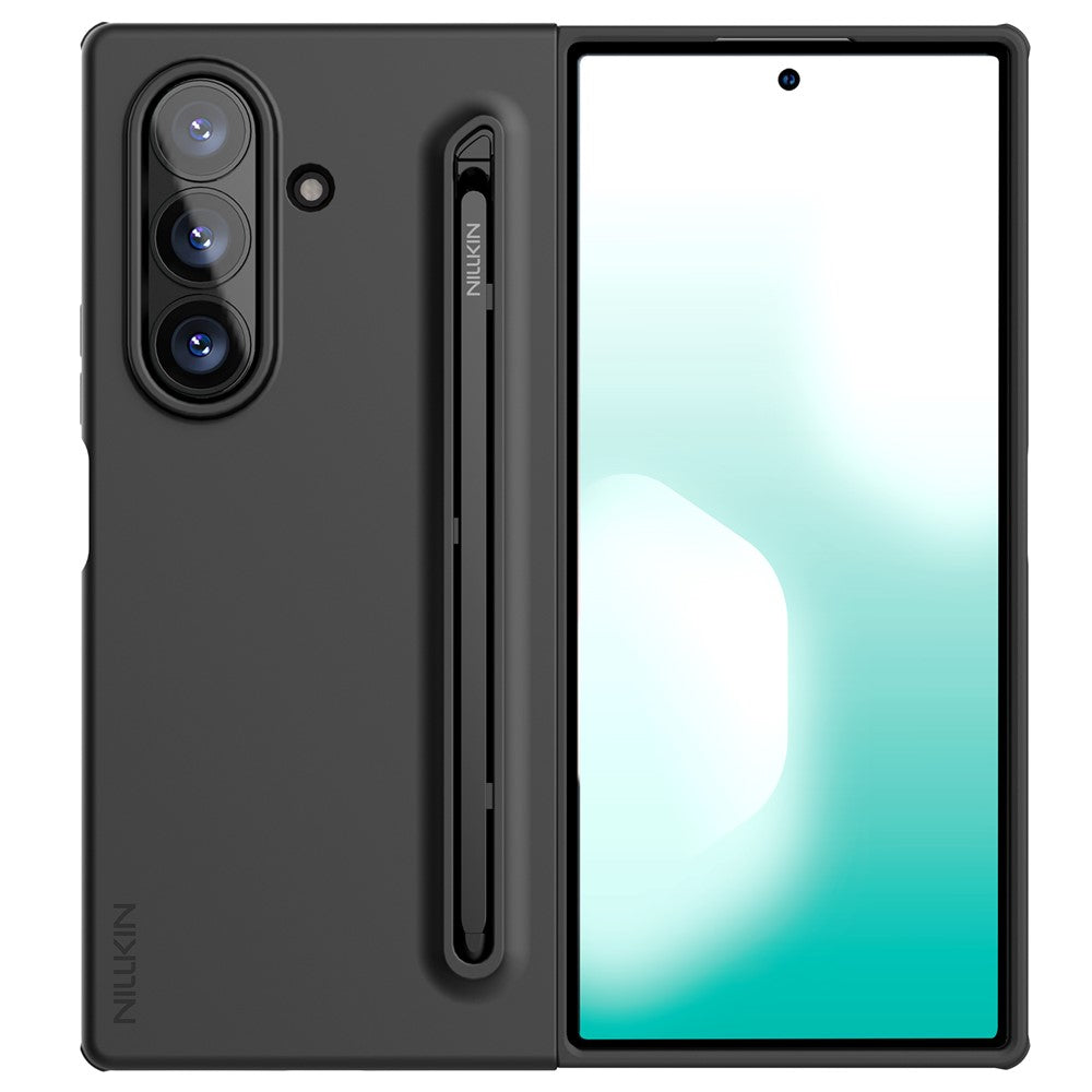 Tok Samsung Galaxy Z Fold7 F966-hez, Nillkin, Flex Pure S-Pen tartóval, Fekete